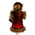 thumbnail image 5 of Kurt Adler 10-Inch 10-Light Burgundy and Brown Santa Treetop, 5 of 8