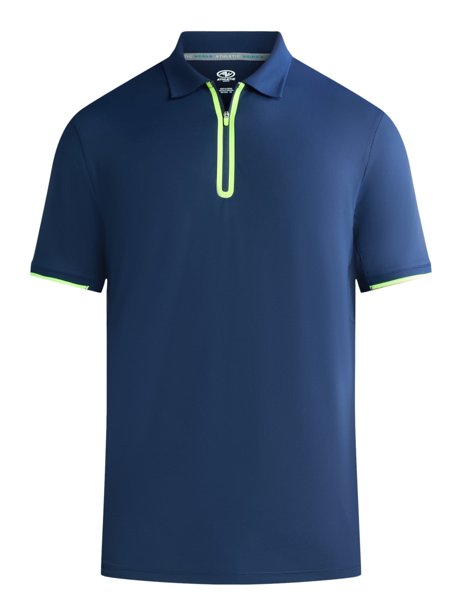 Athletic Works Men's and Big Men's Modern Tennis Polo Shirt, Sizes S-3XL