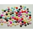 thumbnail image 4 of U8MO 500 Half Pearl Bead 8mm FlatBack Cabachons Scrapbook Craft Color Choice-Black, 4 of 8