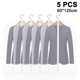 thumbnail image 1 of Juego de 5 bolsas colgantes para ropa, para guardar ropa, transpirables, para guardar ropa, para armario, a prueba de polvo, con cremallera para abrigos, chaquetas y trajes, 1 of 8