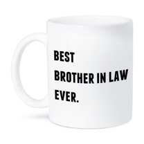 3dRose, Best Brother In Law Ever, Black Letters On A White Background, 11oz Mug