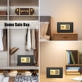 thumbnail image 6 of RIFLEWELL 0.8 Cub Safe Box - Small Home Safe for Money Jewelry Documents, Security Safe Box, Solid Steel Lock Box with Digital Electronic Security Keypad for Home Office Hotel (Black Gold), 6 of 7