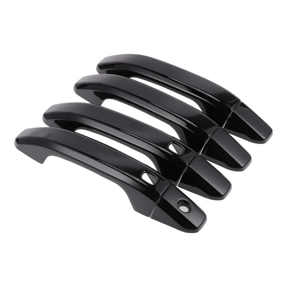 4pcs Exterior Door Handle Cover Car Door Handle Protector for Chevrolet Silverado 1500 2014-2024 Car Door Handle Protector with 2 Keypad Black