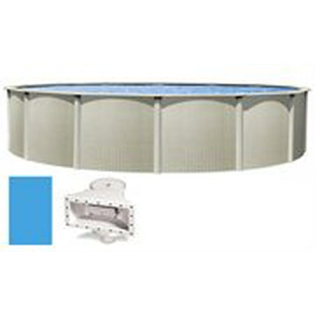 Impressions 12 X 52 Round Swimming Pool W Blue Liner Skimmer Impressions 12 X 52 Round Swimming Pool W Blue Liner Skimmer