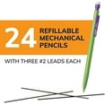 thumbnail image 2 of BIC Xtra-Strong Thick Lead Mechanical Pencil, With Colorful Barrel Thick Point (0.9mm), 24-Count Pack, Mechanical Pencils With Erasers (Packaging May Vary), 2 of 3