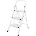 thumbnail image 1 of Stanz (TM) 3 Step Ladder, Folding Step Stool with Wide Pedal, 500lbs Sturdy Steel Ladder, Convenient Handgrip, Lightweight, Portable Steel Step Stool, 1 of 8