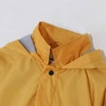 thumbnail image 5 of AherBiu Kids Raincoats Button up Stand Collar Long Sleeve Hooded Waterproof Mid-Long Jackets, 5 of 6
