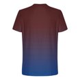 thumbnail image 4 of Elvqul Mens Short Sleeve Tee Shirts Sports T-Shirts Stylish Printed Crew Neck Pullover Daily Shirts for Men Red, 4 of 5
