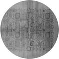 thumbnail image 1 of Ahgly Company Indoor Round Oriental Gray Industrial Area Rugs, 7' Round, 1 of 4