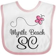 thumbnail image 3 of Inktastic Myrtle Beach South Carolina Girls Baby Bib, 3 of 4