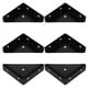 thumbnail image 4 of WORGEOUS Buros de esquina de 6 piezas triangular soportes de esquina de la mesa de cama conectores de esquina de muebles de la esquina, 4 of 5