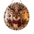 thumbnail image 2 of Christmas Pearl Art DIY Diamond Painting Hanging Suncatcher Ornament, Handmade Christmas Diamond Painting Hanging Pendant, Craft Crystal Pearl Bead Wall Window Decor, 2 of 6