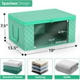 thumbnail image 4 of Sorbus Bolsas de Almacenamiento Medianas Plegables para Mantas, Ropa, Edredón, con Ventana, Tapas y Asas - Juego de 8, 4 of 6