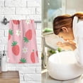 thumbnail image 7 of SKYSONIC 16"x28" Face Hand Towel Set, Strawberry Pattern Red Flower Love Cotton Washcloths, Quick-Dry Highly Absorbent Bath Towels 2 PCS for Bathroom Ktichen Travel SPA Gym, 7 of 7
