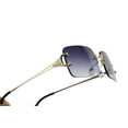 thumbnail image 4 of 2 Pairs Unisex Retro Metal Frame Rimless Classic Fashion Sunglasses for Men Women Ladies, 4 of 6