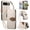 White, variant on Leather For Google Pixel 10 Pro / Pixel 10 Case Leaf buckle zipper wallet 3-card Flip Wallet Leather Case With Card Holder Magnetic Closure Phone Cases Cover,Black,For Pixel 10 / 10 Pro