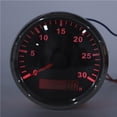 thumbnail image 5 of Yajisi 85mm / 3.3in Marine Boat Tachometer Gauge 3000 RPM LCD Display Hour Meter 12V 24V Red Backlight Universal Vehicle Tacho Sensor IP67 Waterproof Silver Frame Black Dial, 5 of 9