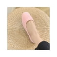 thumbnail image 7 of Fangasis Women's Casual Shoes Lightweight Flats Square Toe Walking Shoe Dance Soft Sole Ballet Flat Light Pink 4.5, 7 of 7