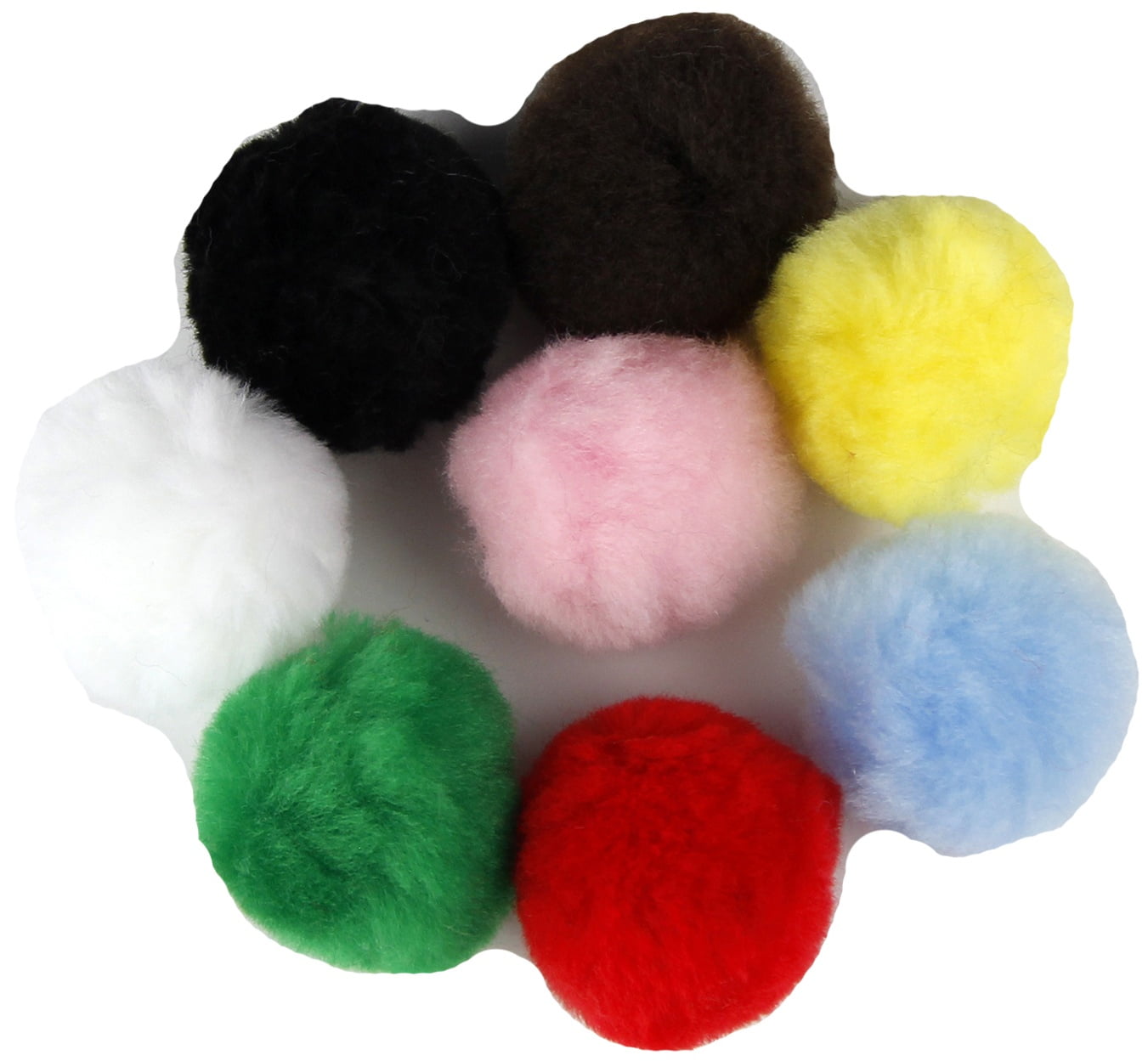 Touch of Nature 2 Pom-Poms 8/Pkg Red