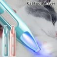 thumbnail image 4 of Pet Paw Grooming Shaver, USB Rechargeable Dog Cat Foot Hair Trimmer With R-Shape Blade & LED, 4 of 8