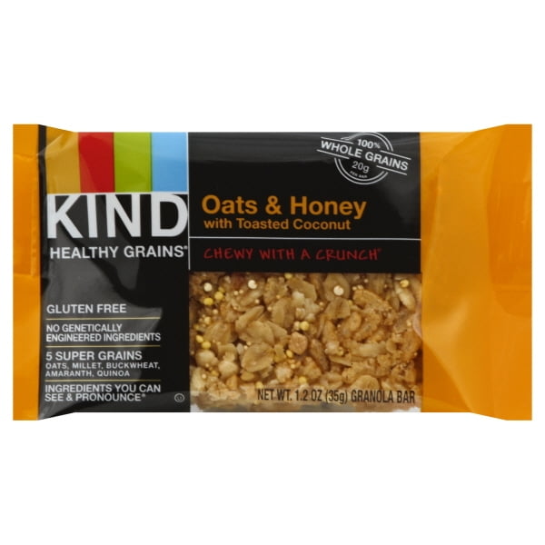 Kind Healthy Grains Oats & Honey with Toasted Coconut Granola Bar 1.2