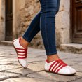 thumbnail image 7 of Knivor Slip On Casual Sneakers for Women Elastic Crisscross Strap Low Top Fashion Sneakers Non Slip Flat Lightweight Retro Walking Casual Shoes, 7 of 7