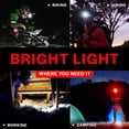 thumbnail image 5 of Faros LED de 2 uds, faros para acampar al aire libre, montañismo, pesca nocturna, ciclismo, faros para correr de noche Zhivalor CPB-US-PSF607, 5 of 5
