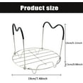 thumbnail image 2 of Steamer Rack Trivet with Heat Resistant Silicone Handles, Compatible with Instant Pot Accessories 6 Qt 8 Quart, Pressure Cooker Trivet, Stainless Steel Steam Rack, Easy Removal Cook form Pot, 2 of 7