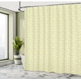 thumbnail image 4 of Ambesonne Bird Shower Curtain, Origami Style Crane and Swans, 69"Wx70"L, Pale Yellow White, 4 of 4