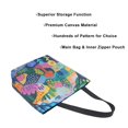thumbnail image 3 of FORMRS Womens Canvas Tote Bag with Zipper Inner Pocket Shoulder Handbag, Art Plants, 3 of 7