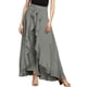 thumbnail image 1 of Cintura Wrap Faldas Pantalones Falda larga casual para mujer Cintura elástica Estilo elegante Traje diario (Gris L) Ygjytge para Mujer Gris T M, 1 of 8