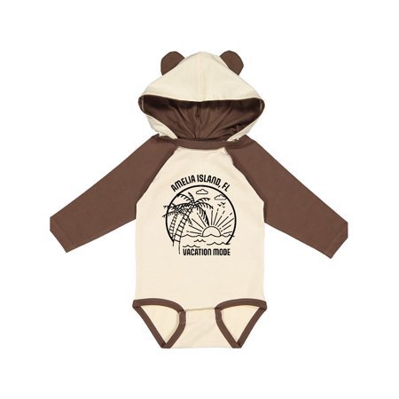

Inktastic Summer Vacation Mode Amelia Island Florida Gift Baby Boy or Baby Girl Long Sleeve Bodysuit