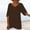 #8-Brown, variant on Pntutb Womens Summer Irregular Solid Top Blouse