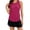Hot Pink, variant on Fgvctg Women's Racerback Workout Tops Lightweight Gym Yoga Tennis Ruffle Sleeveless Shirts Scoop Neck Running Athletic Tank Tops Navy 2XL
