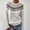 Grey, variant on Endives Women's Sweaters Isle Geometric Print Crew Neck Long Sleeve Knit Pullover Sweater Casual Fall Top M