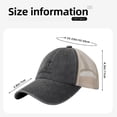 thumbnail image 7 of Jesus and Cross Design Vintage Mesh Hat Dad Hats Trendy Caps Black, 7 of 7