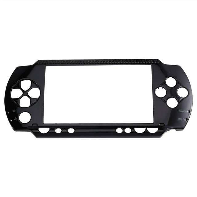 Cubierta Superior para PSP1000, Carcasa Superior para Consola de Juegos, Placa Frontal, Cubierta Superior, Color Negro.