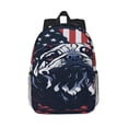 thumbnail image 1 of Lukts Bulldog with Forest Flag Pattern 15 Inch Student Backpack, Waterproof Laptop Backpack with Adjustable Shoulder Straps, Lightweight Travel, Campus Backpack, Unisex, 1 of 6