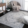 thumbnail image 2 of SAFAVIEH Cosmopolitan Carver Medallion Area Rug, Cream/Blue, 4' x 6', 2 of 11