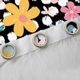 thumbnail image 4 of Manfei Chic Colorful Flowers Curtains Pack of 2 (42x84 Each) for Female Men,Polka Dots Curtains Blackout,Spring Garden Bedroom Curtains,Ultra Soft Home Decor, 4 of 6