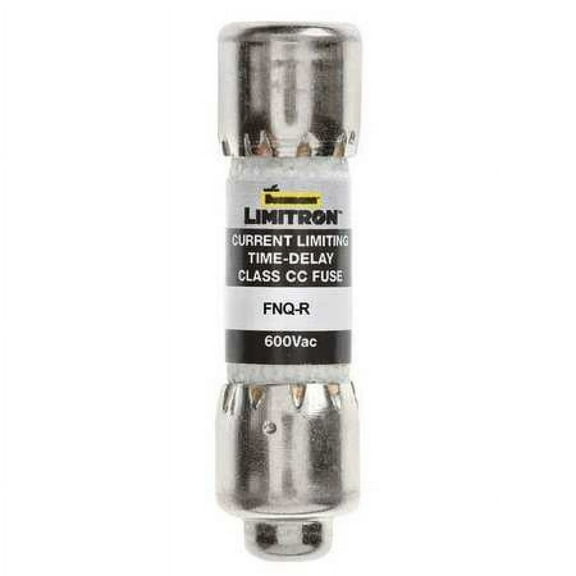 EATON BUSSMANN FNQ-R-15 UL Class CC Fuse, Time Delay, 15A, FNQ-R Series, 600V AC, 300V DC, 1-1/2" L x 13/32" dia