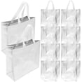 thumbnail image 2 of 12 Pcs Sacs d'Épicerie Réutilisables avec Poignées Sac Cadeau en Tissus Non Tissés, 2 of 9