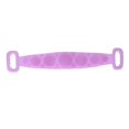 thumbnail image 2 of Silicone Back Scrubber Double Sided Bath Shower Exfoliating Back Cleaning Belt Strap for Men WomenPurple, 2 of 4