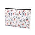 thumbnail image 2 of Vsdgher Tulips Flowers DuPont paper portable toiletry bag for Women&Men Camping Outdoor Tent Home Office,Hanging Hook, Water-resistant Makeup Cosmetic Bag, 2 of 8