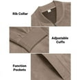 thumbnail image 5 of Alivor Men solid color zipper long sleeve pocket light fall jacket jacket S-XXXL, 5 of 7
