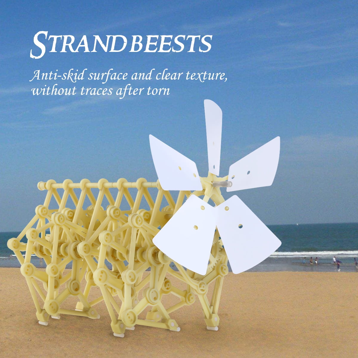 3pcs Funny Wind-powered Animaris Ordis Strandbeest Model Robot DIY Assembly Walker Educational Toy Kit