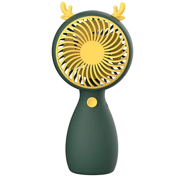Portable USB Fan with Flashlight, 3-Speed 3400RPM Strong Wind, 21H Battery Life for Outdoor, Office, and Travel