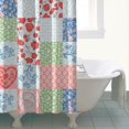 thumbnail image 4 of Pioneer Flower Floral Print Pattern Shower Curtain 84"x72", Bathroom Decorative Shower Curtain Set with 12 Hooks, Waterproof Washable, 4 of 6