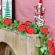 thumbnail image 4 of Enredaderas De Rosas De Plástico Arco de guirnalda artificial de 250 cm (98 pies) con 45 ramas rojas, ideal Rkxzt, 4 of 9