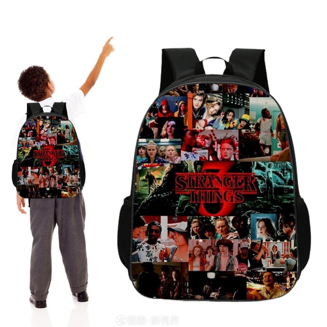 Tv Drama Backpack Cartoon Backpack Kids Bookbag TV Drama Backpack Cartoon 3D Printing Backpack Bookbag For Kids School Outdoor Travel Camping Picnic ANGGREK Kids Backpack